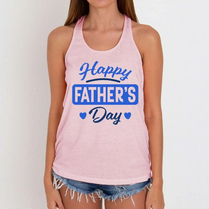 Happy Father's Day Gift Women's Knotted Racerback Tank