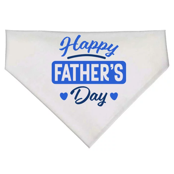 Happy Father's Day Gift USA-Made Doggie Bandana