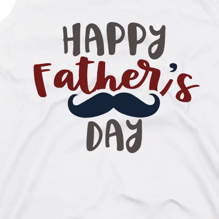 Happy Father's Day Mustache Tank Top