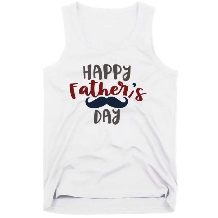 Happy Father's Day Mustache Tank Top