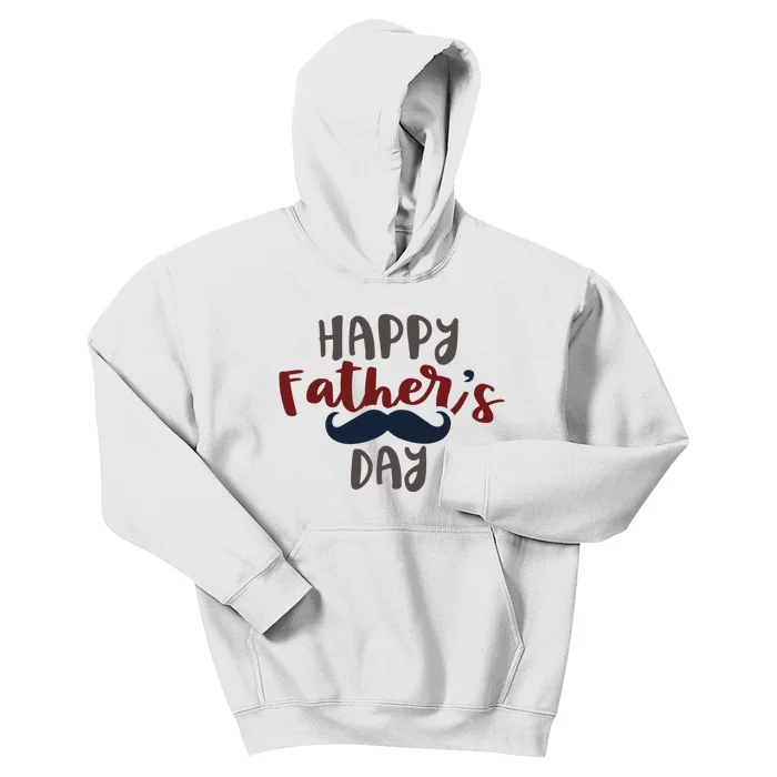 Happy Father's Day Mustache Kids Hoodie