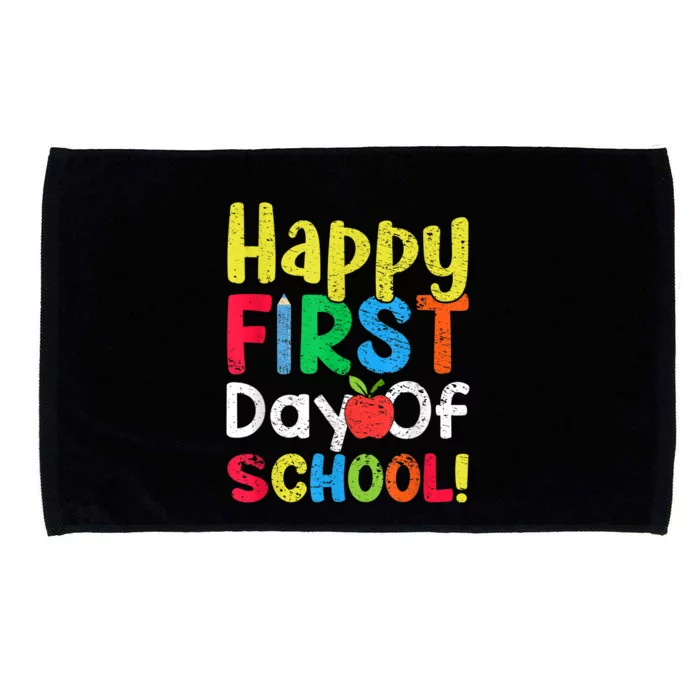 Happy First Day Of School Teachers Students Microfiber Hand Towel