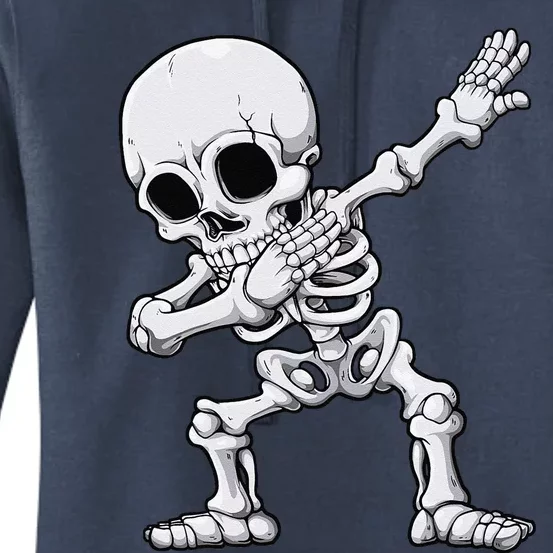 Halloween Funny Dabbing Skeleton Skull Rib Cage Dab Dance Women's Pullover Hoodie