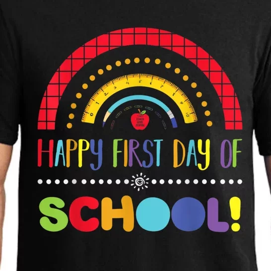 Happy First Day Of School Welcome Back To School Boy Girl Pajama Set