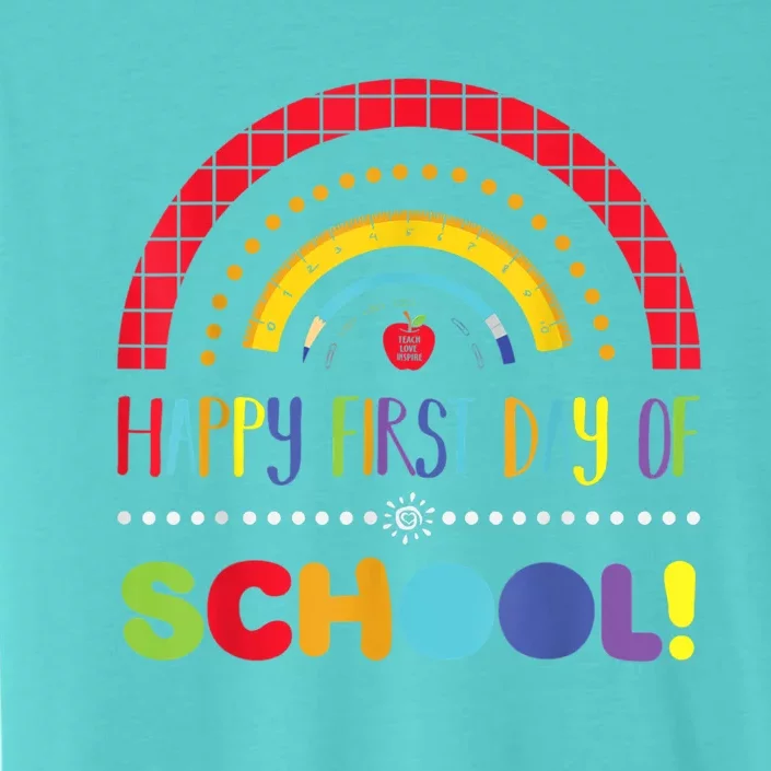 Happy First Day Of School Welcome Back To School Boy Girl ChromaSoft Performance T-Shirt