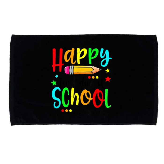 Happy First Day Of School Teacher Back To School Boy Girl Microfiber Hand Towel