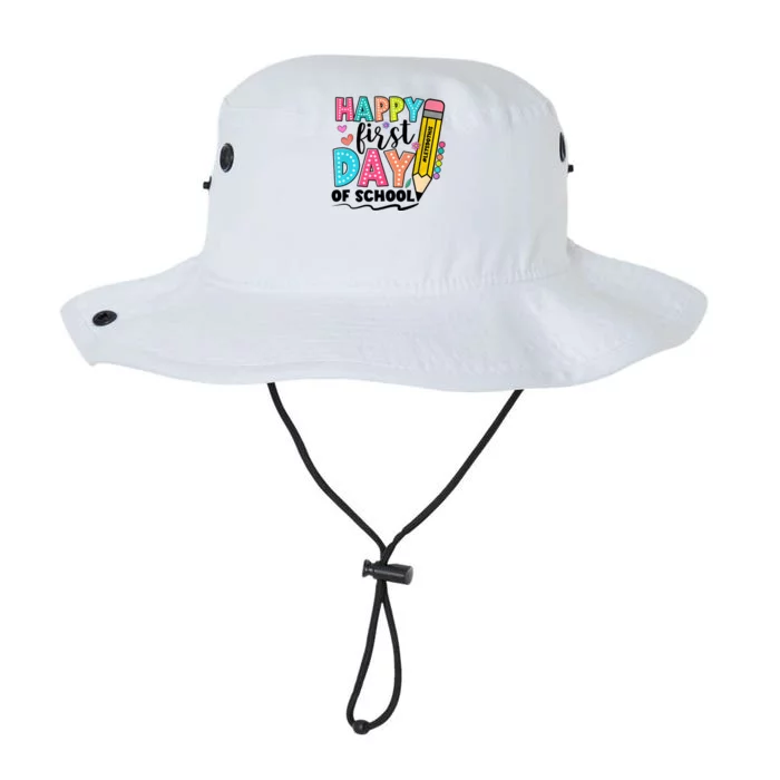 Happy First Day Of School Teacher Pencil Legacy Cool Fit Booney Bucket Hat