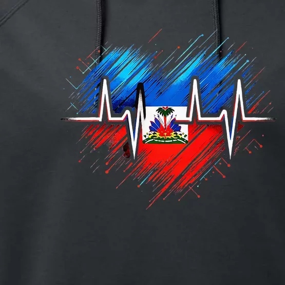 Haitian Flag Day Love Haiti Haitian Haitian Roots Haiti Flag Performance Fleece Hoodie