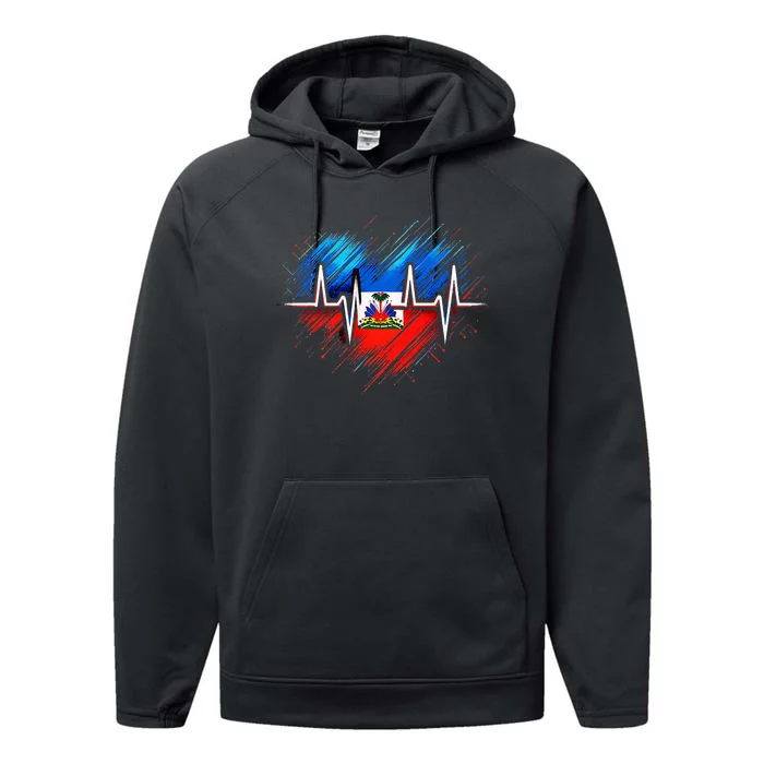 Haitian Flag Day Love Haiti Haitian Haitian Roots Haiti Flag Performance Fleece Hoodie