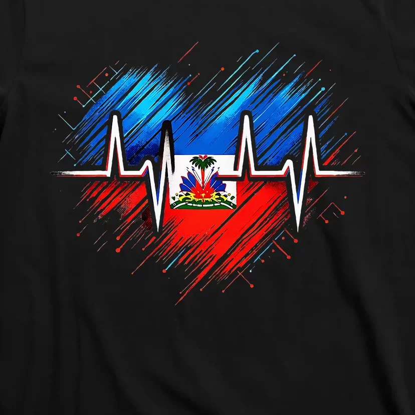 Haitian Flag Day Love Haiti Haitian Haitian Roots Haiti Flag T-Shirt