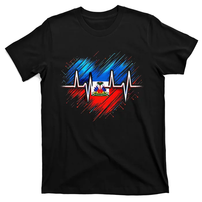 Haitian Flag Day Love Haiti Haitian Haitian Roots Haiti Flag T-Shirt