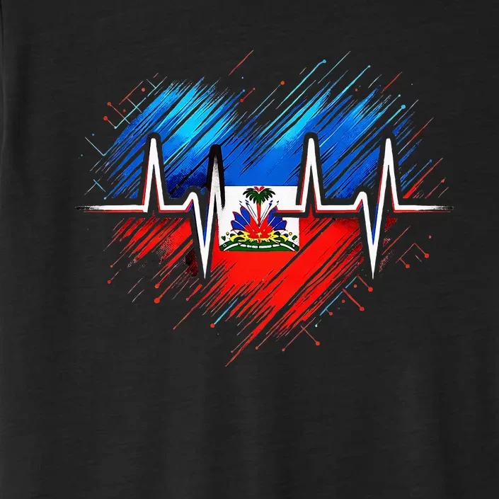 Haitian Flag Day Love Haiti Haitian Haitian Roots Haiti Flag ChromaSoft Performance T-Shirt