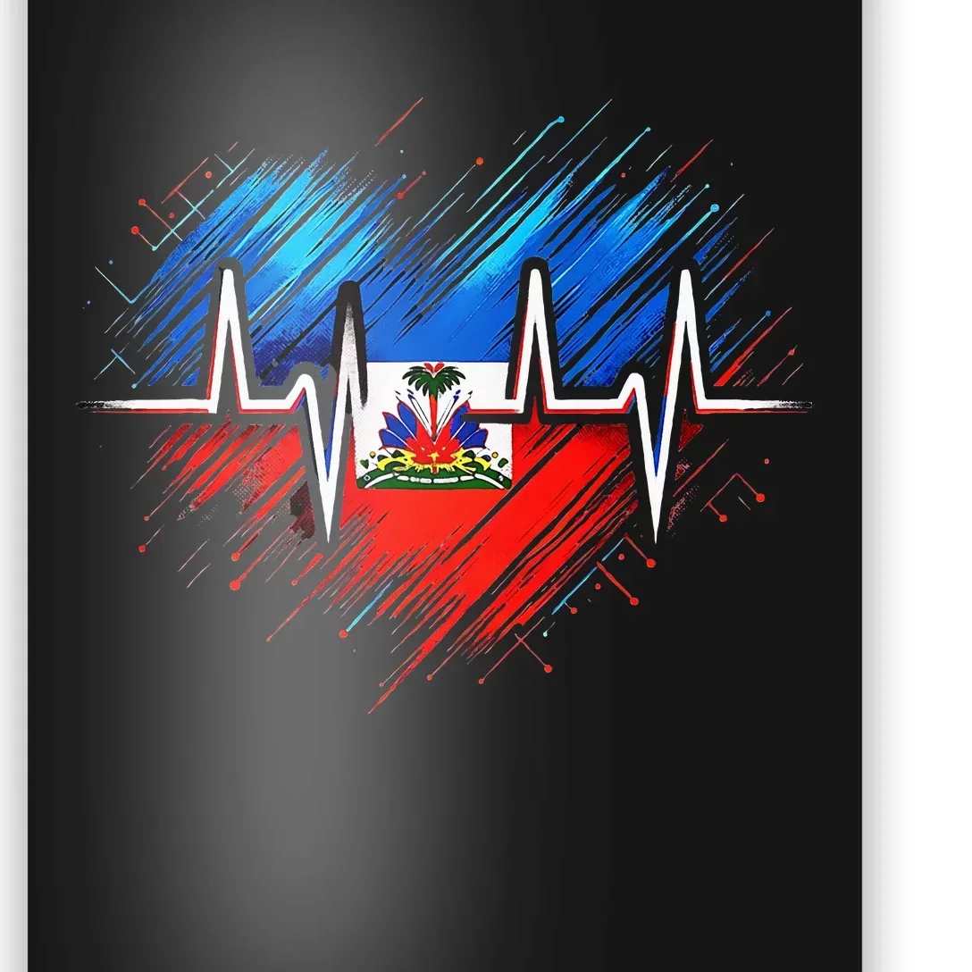 Haitian Flag Day Love Haiti Haitian Haitian Roots Haiti Flag Poster