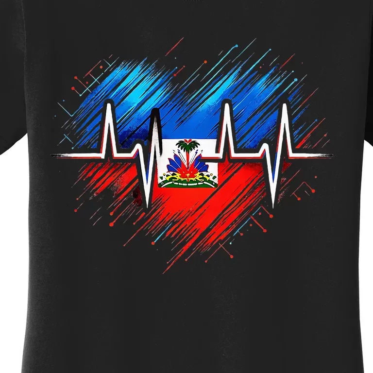 Haitian Flag Day Love Haiti Haitian Haitian Roots Haiti Flag Women's T-Shirt