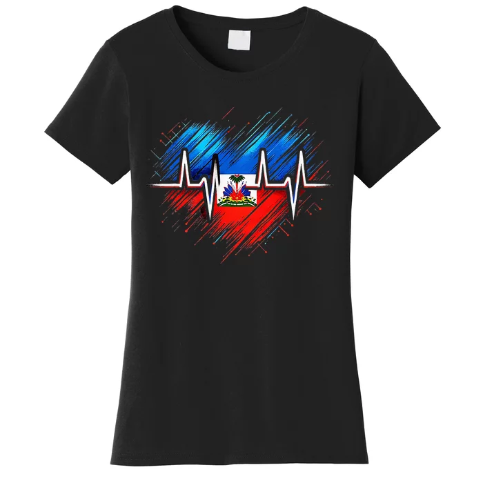 Haitian Flag Day Love Haiti Haitian Haitian Roots Haiti Flag Women's T-Shirt