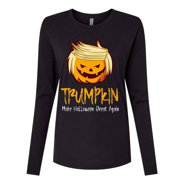 Halloween Funny Donald Trump Costume Idea Womens Cotton Relaxed Long Sleeve T-Shirt