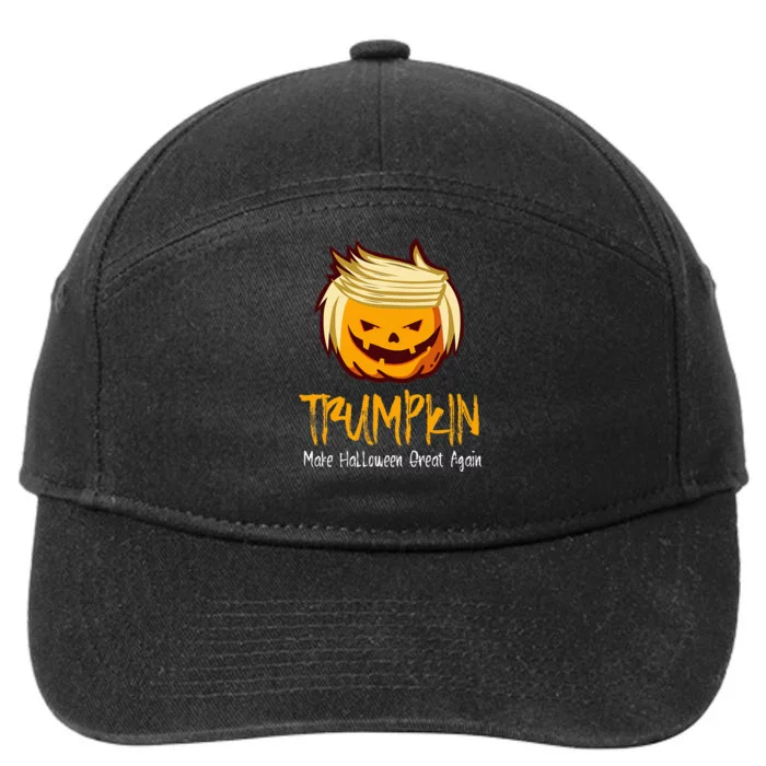 Halloween Funny Donald Trump Costume Idea 7-Panel Snapback Hat