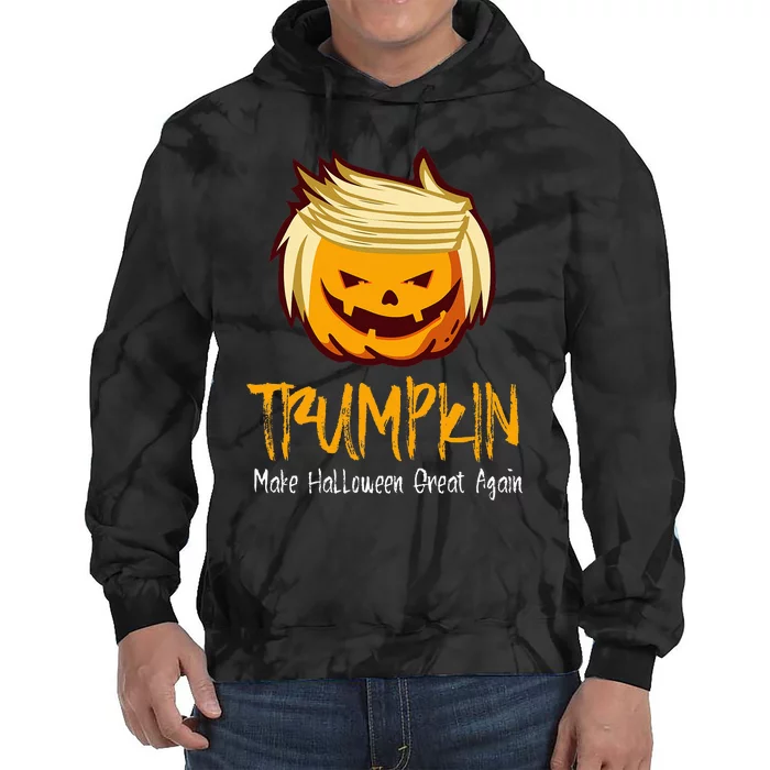 Halloween Funny Donald Trump Costume Idea Tie Dye Hoodie