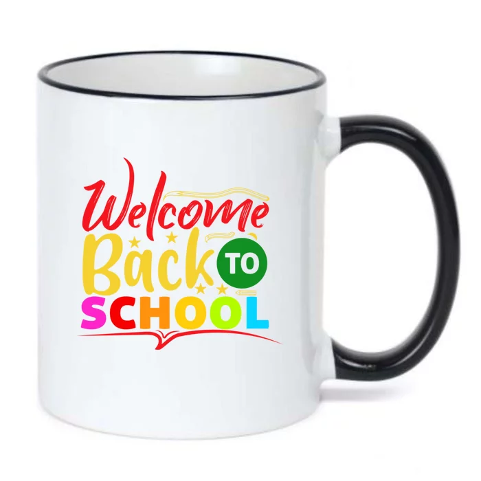 Happy First Day School Back To School Cute Teacher Great Gift Black Color Changing Mug