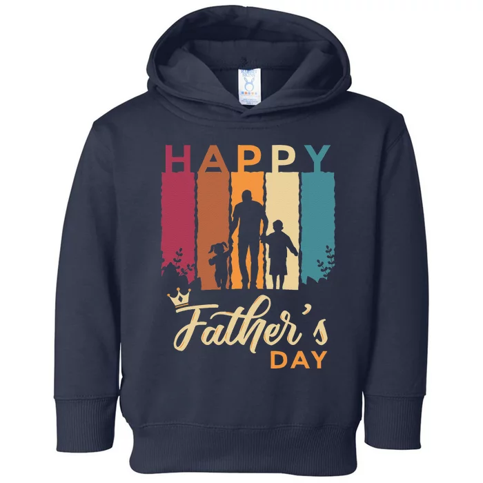 Happy Fathers Day Father Dad Daddy Fathers Day Toddler Hoodie