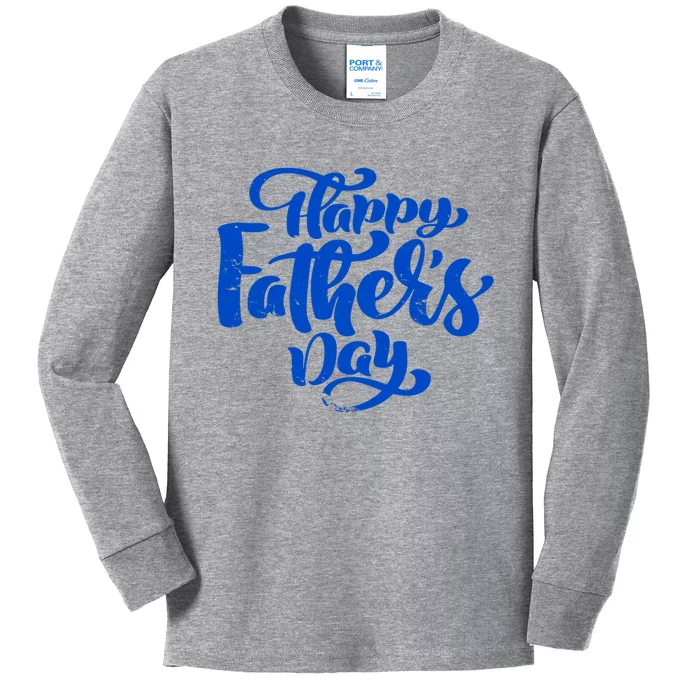 Happy Father's Day Gift For Dad Kids Long Sleeve Shirt