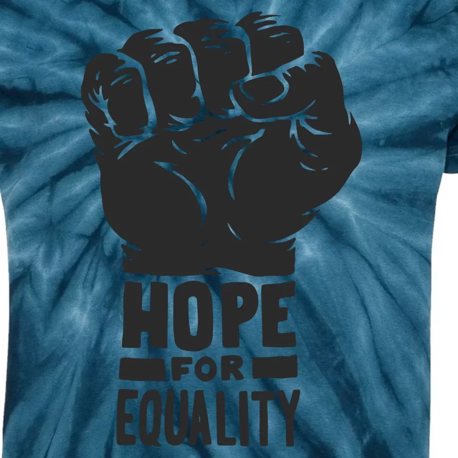 Hope For Equality Black History Month Kids Tie-Dye T-Shirt