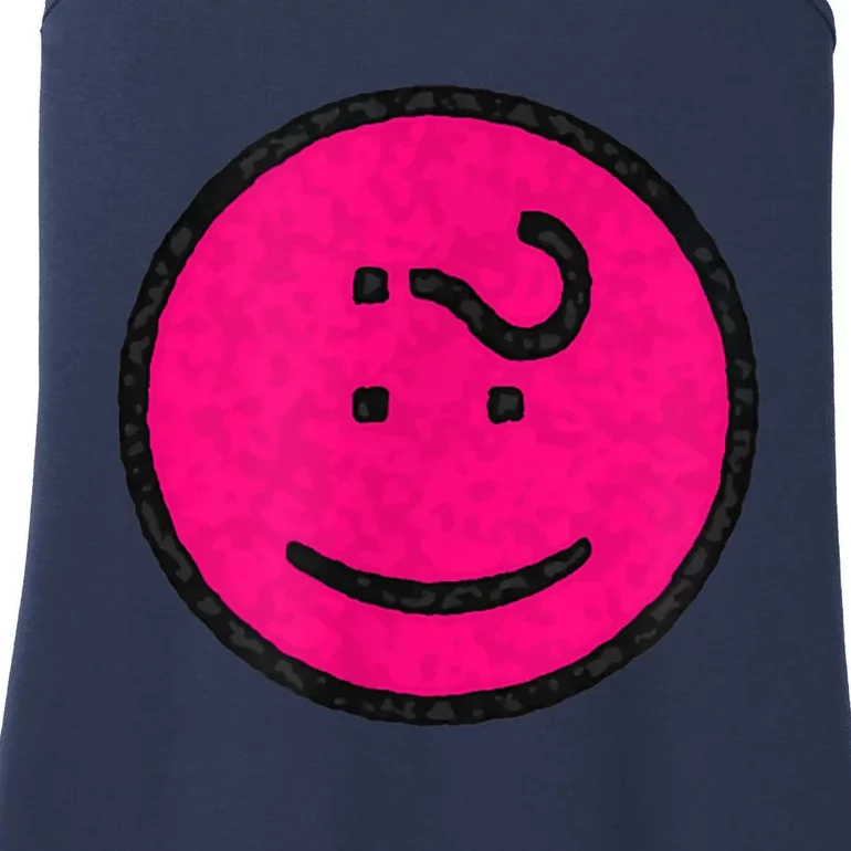 Happy Face Emoticon Funny Graphic for Teens Ladies Essential Tank