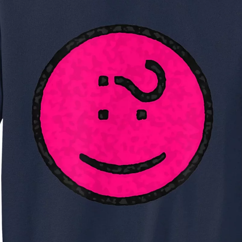 Happy Face Emoticon Funny Graphic for Teens Tall Sweatshirt