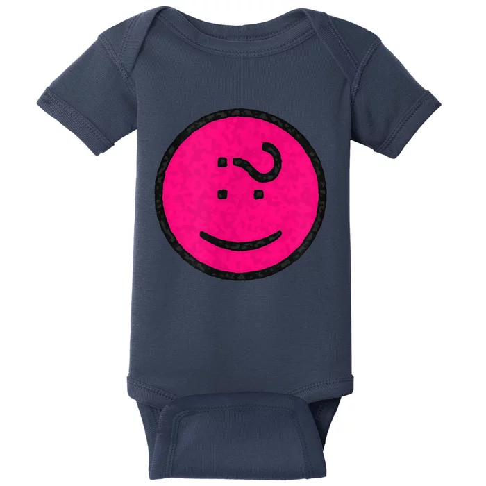 Happy Face Emoticon Funny Graphic for Teens Baby Bodysuit