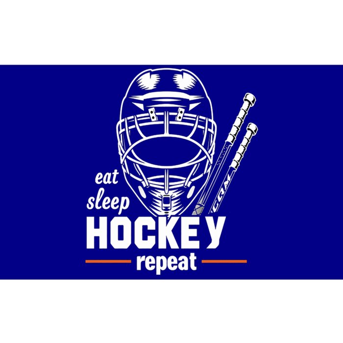 Hockey Fan Eat Sleep Hockey Repeat Ice Skating Sport Art Cool Gift Bumper Sticker