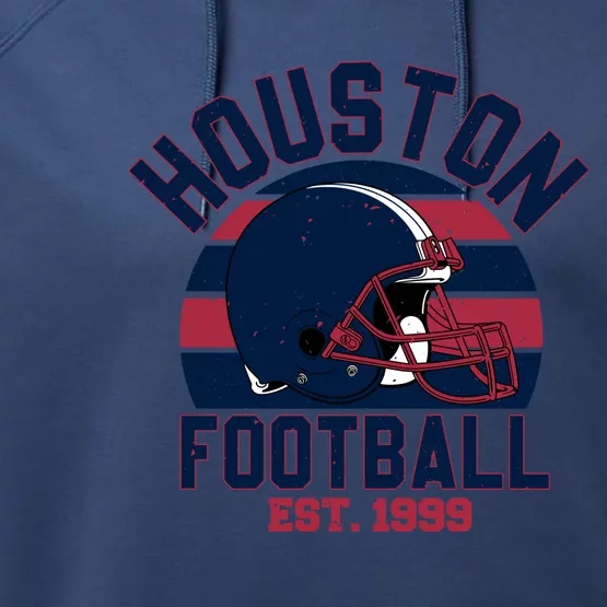 Houston Football Est 1999 Team Supporter Performance Fleece Hoodie