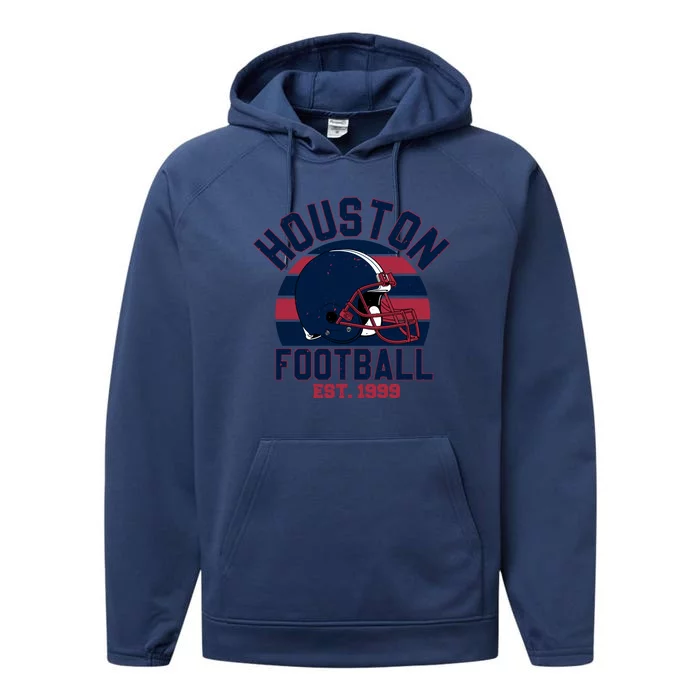 Houston Football Est 1999 Team Supporter Performance Fleece Hoodie