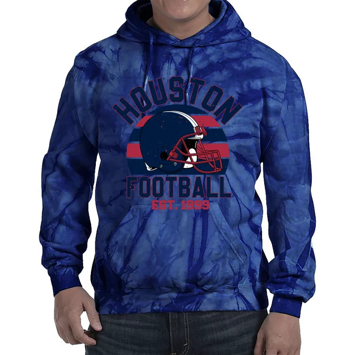 Houston Football Est 1999 Team Supporter Tie Dye Hoodie