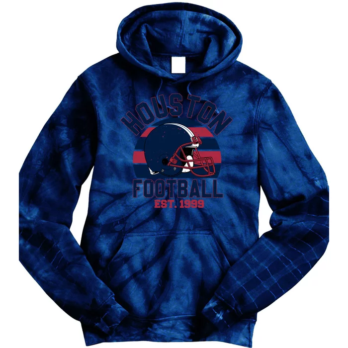 Houston Football Est 1999 Team Supporter Tie Dye Hoodie