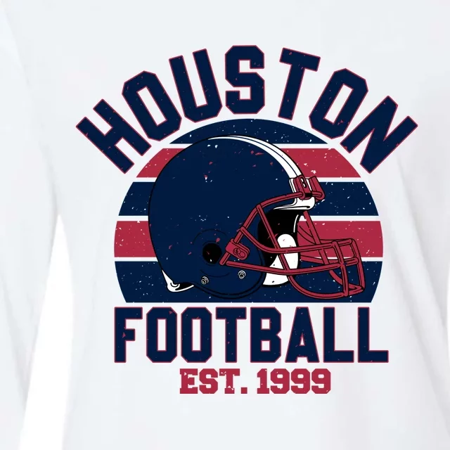 Houston Football Est 1999 Team Supporter Womens Cotton Relaxed Long Sleeve T-Shirt