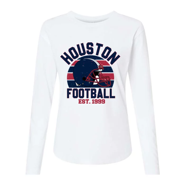 Houston Football Est 1999 Team Supporter Womens Cotton Relaxed Long Sleeve T-Shirt