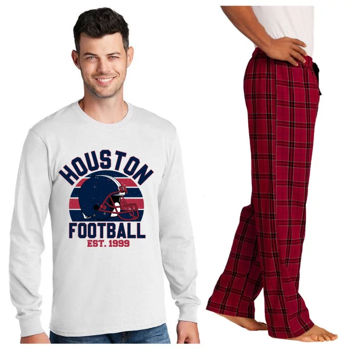 Houston Football Est 1999 Team Supporter Long Sleeve Pajama Set