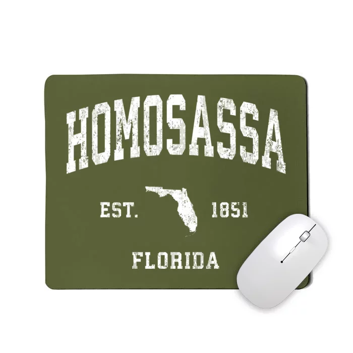 Homosassa Florida Fl Vintage Athletic Mousepad