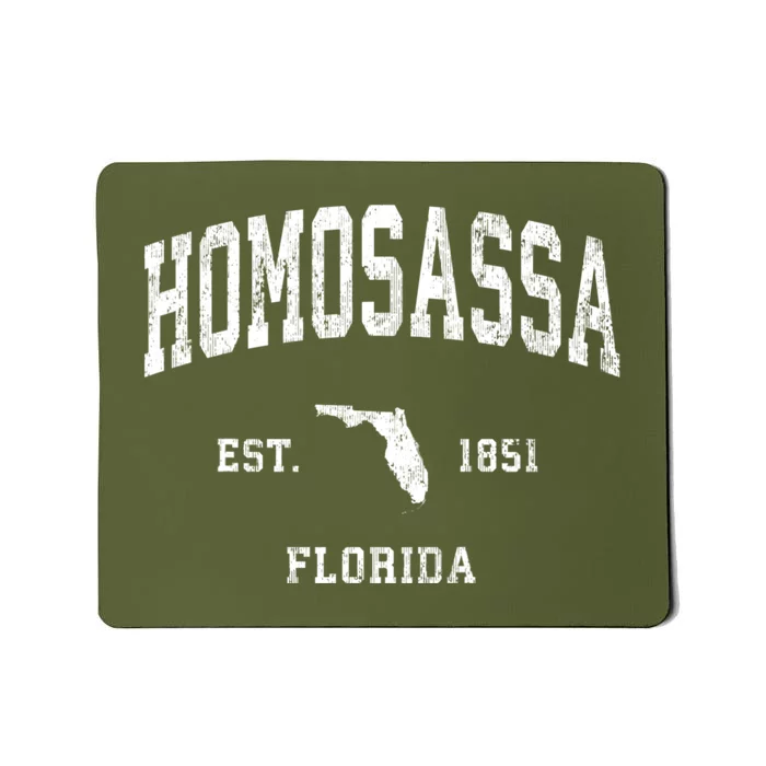 Homosassa Florida Fl Vintage Athletic Mousepad