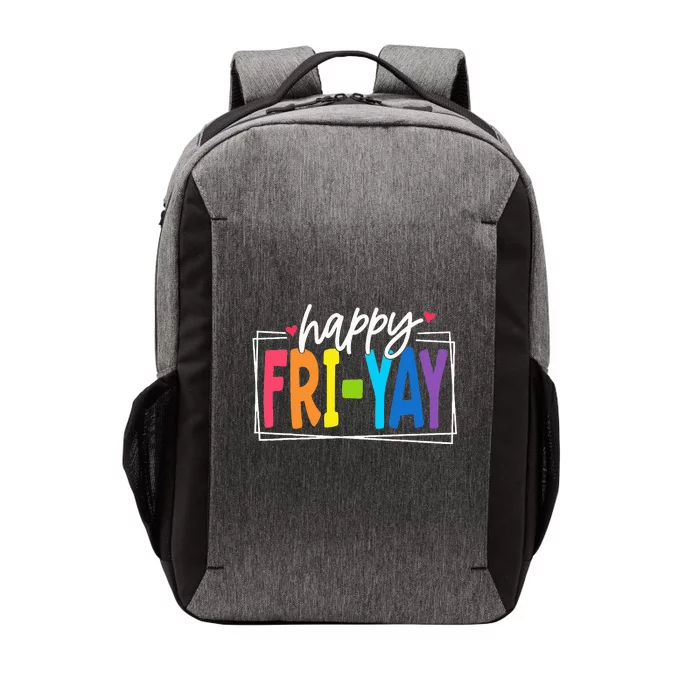 Happy Friyay Friday Funny Teacher Friyay Teacher Vector Backpack