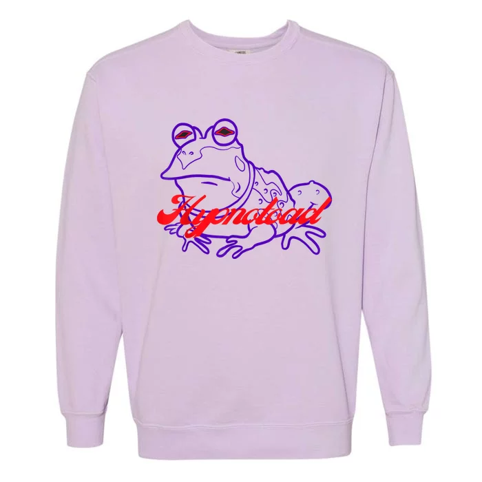 Hypnotoad Funny Frog Football Coach Garment-Dyed Sweatshirt