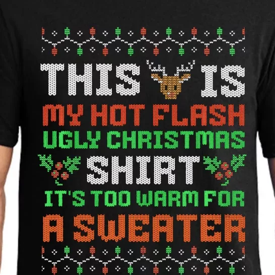 Hot Flash Funny Ugly Christmas Sweaters  Menopause Pajama Set