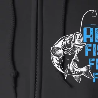 Here Fishy Funny Fishkeeping Aquarist Aquarium Graphic Full Zip Hoodie