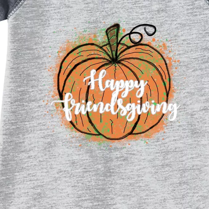 Happy Friendsgiving Fall Pumpkin Gift Infant Baby Jersey Bodysuit