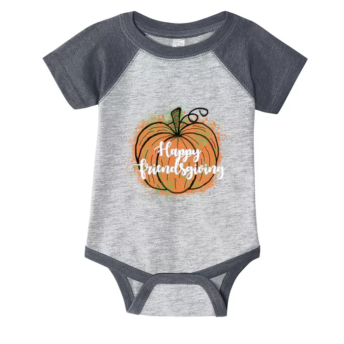 Happy Friendsgiving Fall Pumpkin Gift Infant Baby Jersey Bodysuit