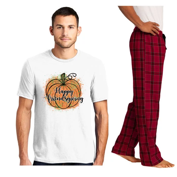 Happy Friendsgiving Fall Pumpkin Gift Pajama Set