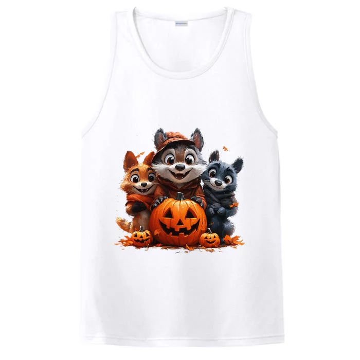 Halloween Fox Friends Trio Performance Tank