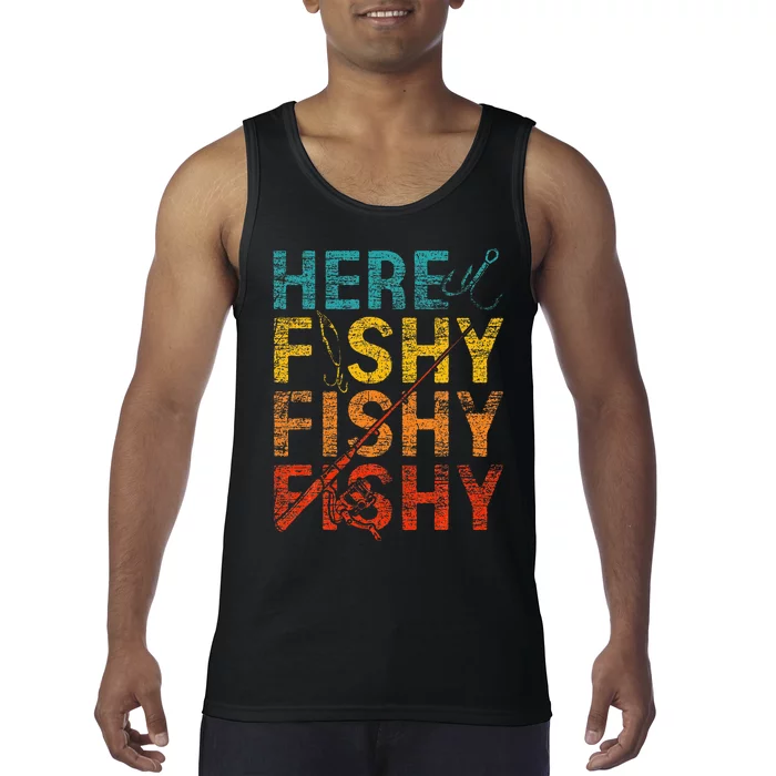 Here Fishy Fishy Fishy Tank Top