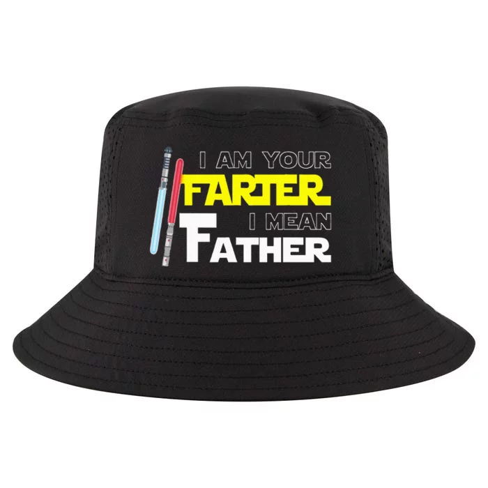 Here Fishy Fishy Fishyi Am Your Farter I Mean Father Cool Comfort Performance Bucket Hat