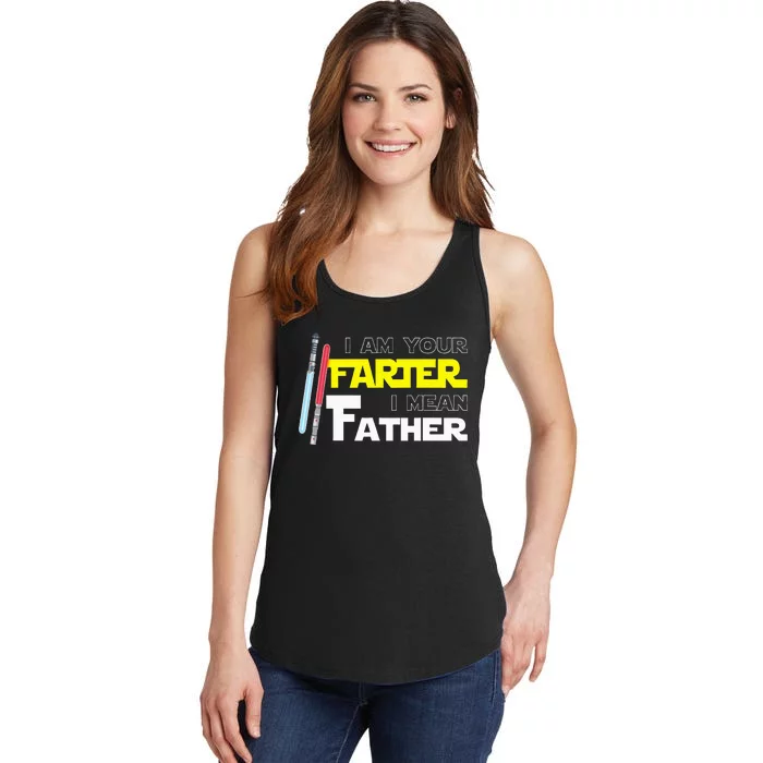 Here Fishy Fishy Fishyi Am Your Farter I Mean Father Ladies Essential Tank